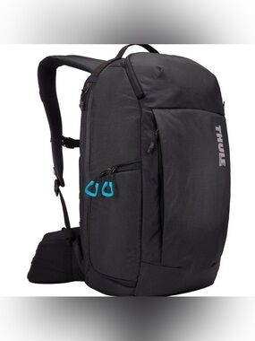 Thule Black Backpack 25L Thule Construct / Travel Work Commuter Bag Blue Accents